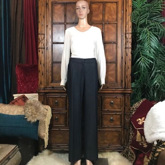 Kasper Carmel Silken Denim Contrast Stitch Pant - Picture 4 of 11